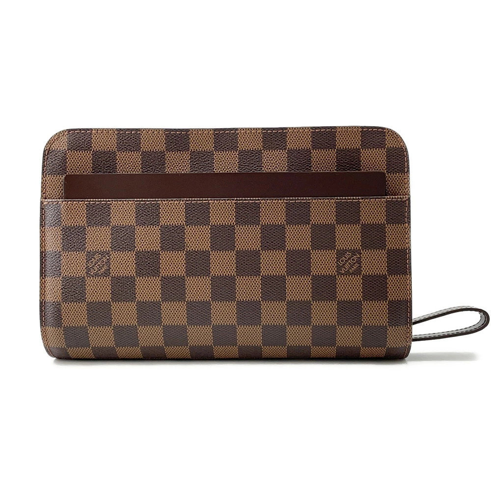 Louis Vuitton Shoulder Bag Damier Ebene Brown Saint